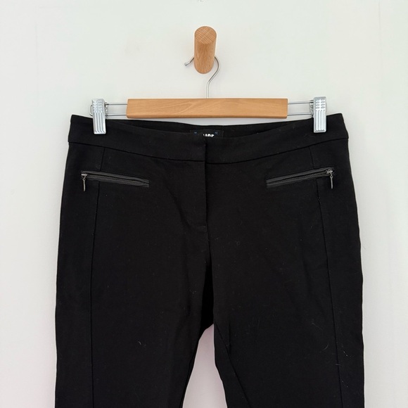 Paige black Los Feliz slim pants with leather trim - size 28 - Picture 4 of 8